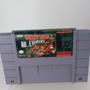 Nintendo Donkey Kong Country Game Cartridge With Case